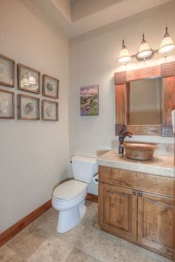 Convenient half-bathroom | Main Level