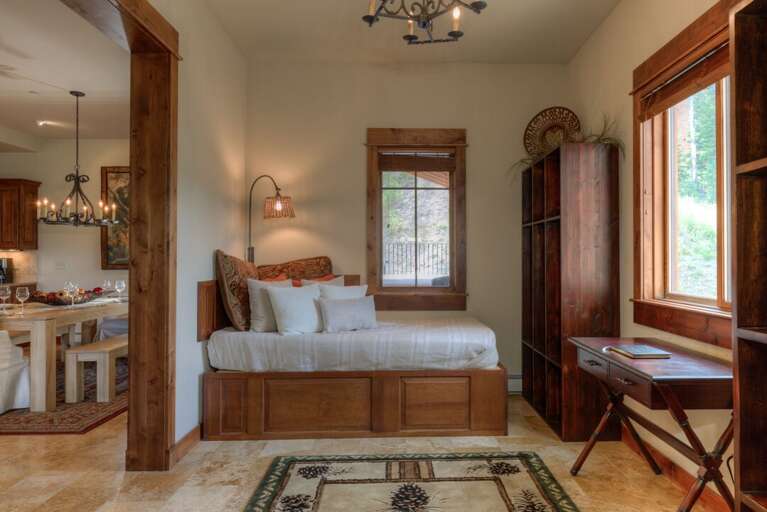 The entryway has daybed, perfect for reading | Main Level