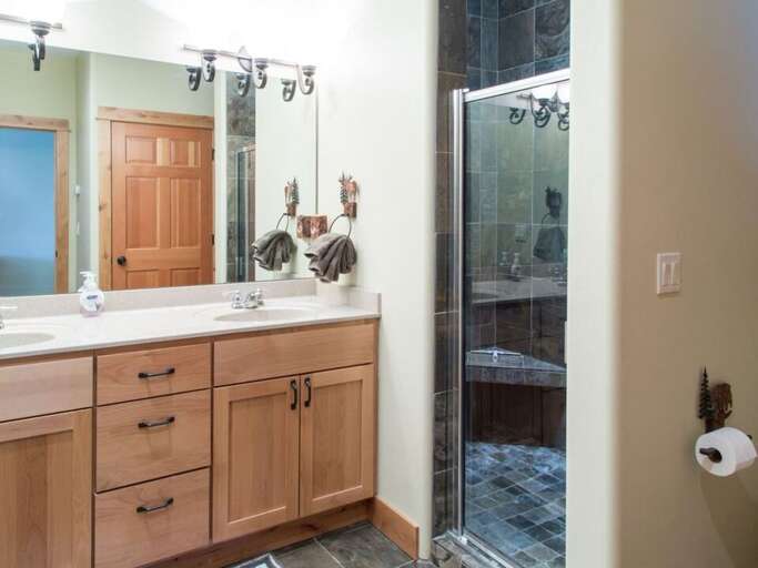 Take a hot shower | Main Level