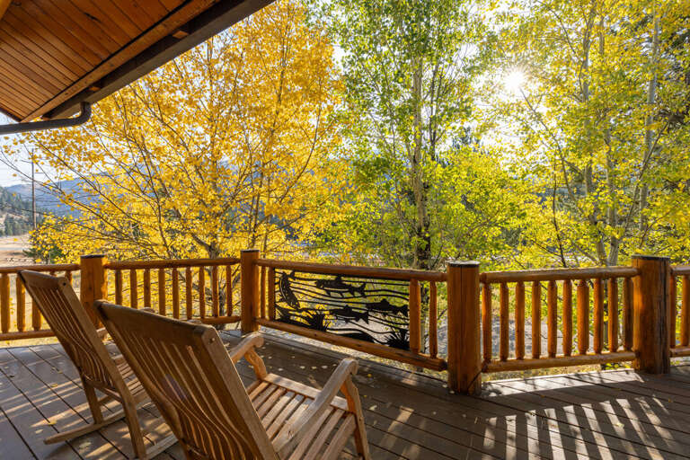 Enjoy a cup of coffee | Main Level Deck