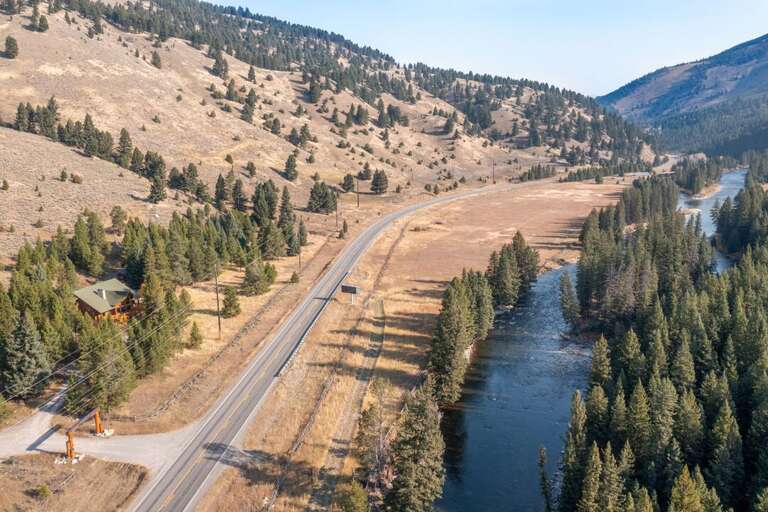 Gallatin River Access across the road