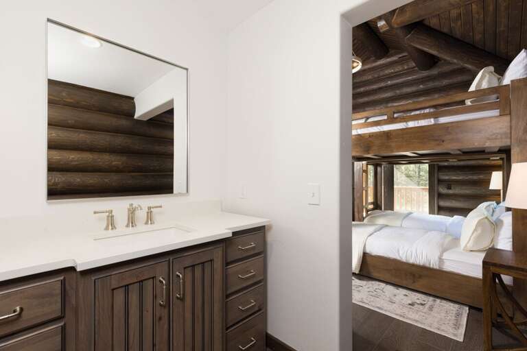 Jack and Jill Bathroom - Private Vanity | Upper Level