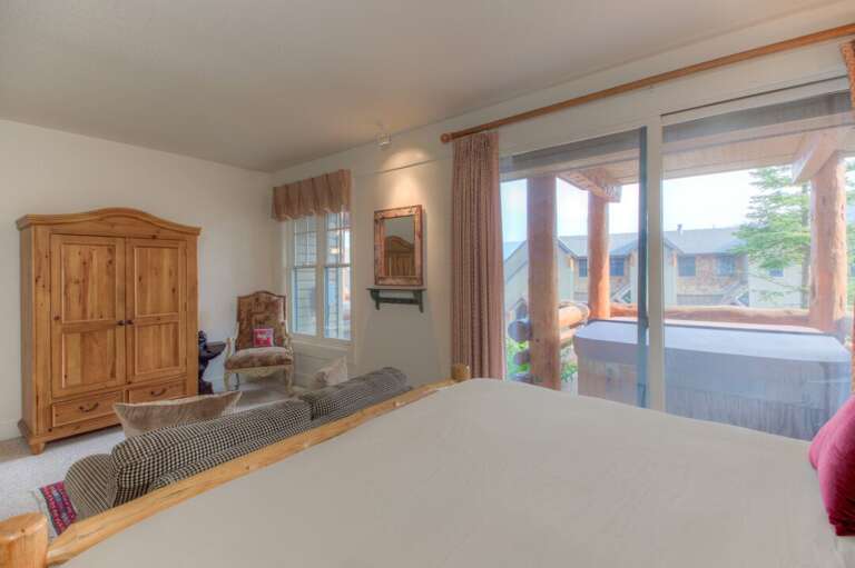 The views from the master bedroom are beautiful | Lower Level The views from the master bedroom are beautiful | Lower Level