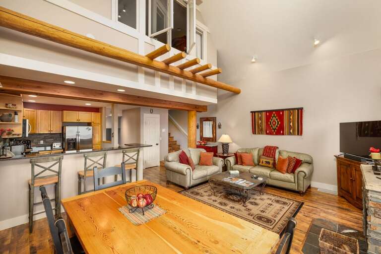 We love the exposed beams | Main Level