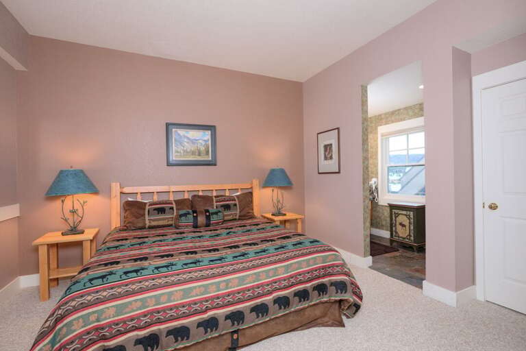 The king-sized bed is a delight | Upper Level The king-sized bed is a delight | Upper Level