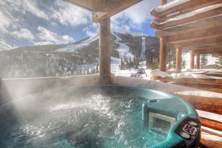Soak in the hot tub and enjoy the views | Exterior