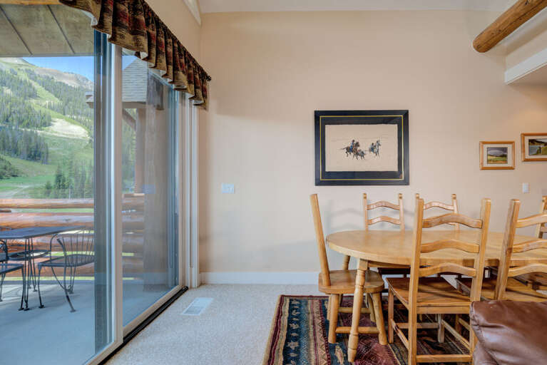 The views from the dining room are amazing | Main Level