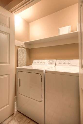 Delight in in-unit laundry | Lower Level