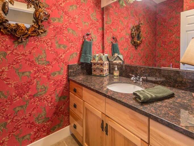 Convenient half-bathroom | Lower Level