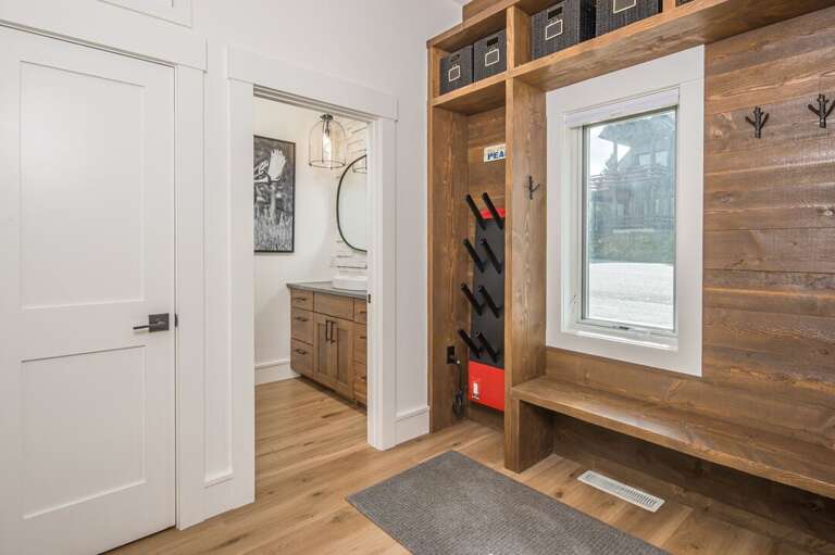 Boot warmer in the entryway