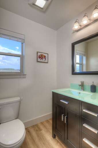 Convenient half-bathroom | Main Level