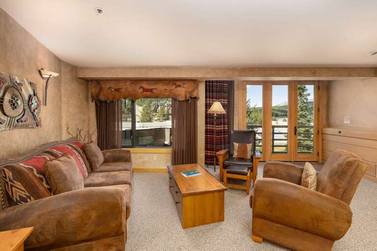 Ample seating in the living room | Main Level