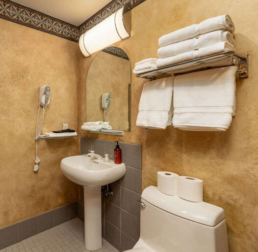 Second bathroom in the living space | Main Level