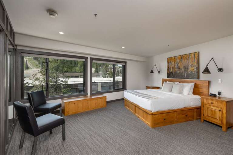Wind down in the king-sized bed | Main Level