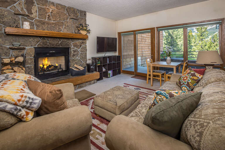 Beautiful stone fireplace Beautiful stone fireplace