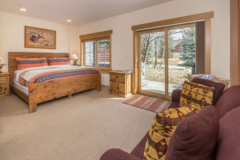 Enjoy Backyard Views from the Bed or Couch | Lower Level