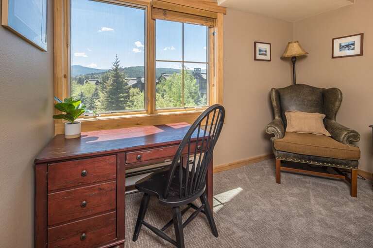 Dedicated work space in the bedroom | Upper Level