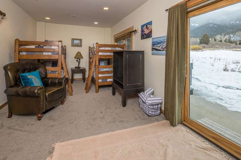 Large room with ample seating and storage | Lower Level