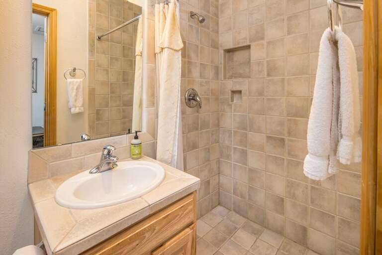 Take a hot shower | Upper Level