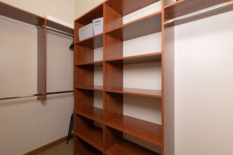 Ample Space to unpack and enjoy in this Master Closet | Main Level