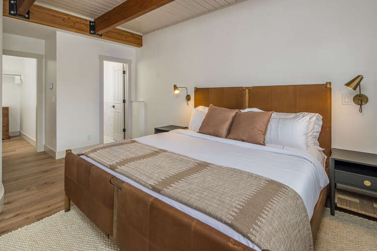 Second Bedroom to the Right of the Kitchen | King-sized Bed | Main Level