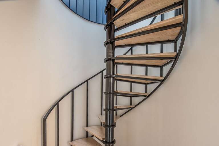 Spiral Stairs to Loft on the Right Side of the Kitchen | Main Level