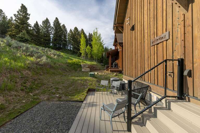 Backyard patio with furniture | Exterior