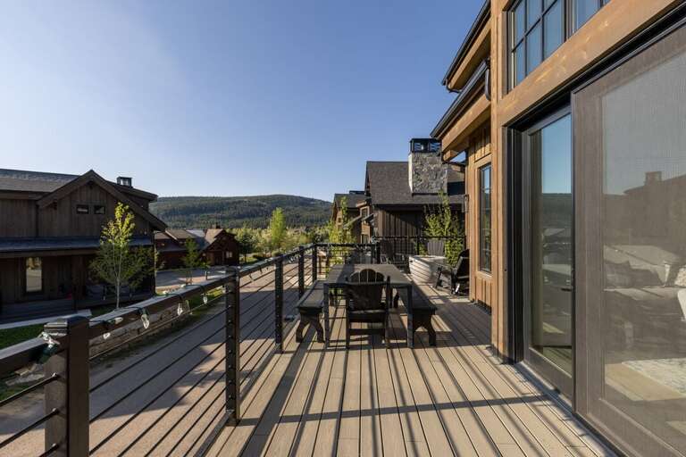 Large balcony with outdoor furniture | Exterior