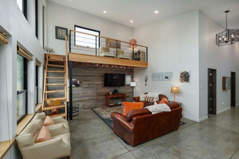 Living room & loft seating area | Main Level