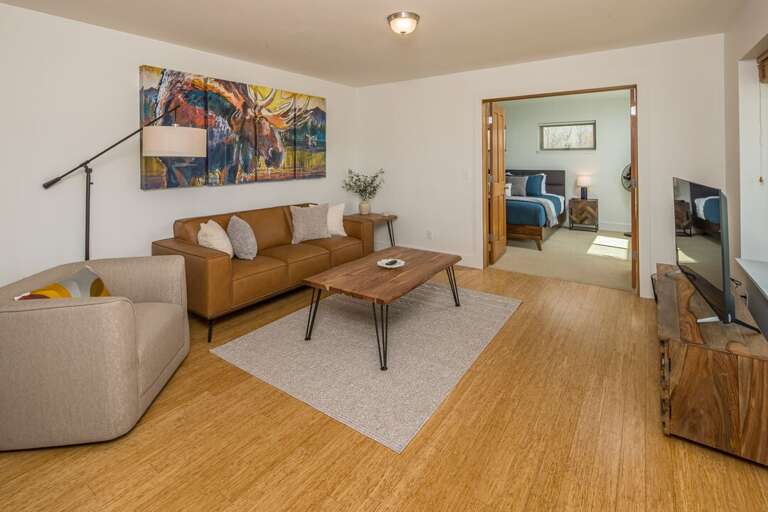 Cozy Living Room provides ample seating for a good movie | Main Level Cozy Living Room provides ample seating for a good movie | Main Level