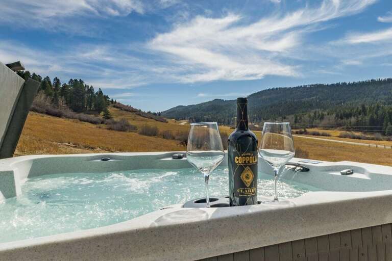 Soak in the hot tub and enjoy the view! Soak in the hot tub and enjoy the view!