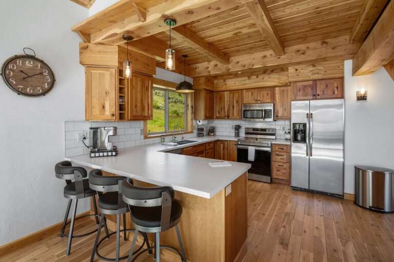 Bar seating for three people | Main Level Bar seating for three people | Main Level