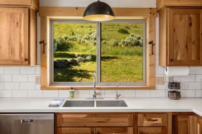 Prep food and enjoy the view | Main Level