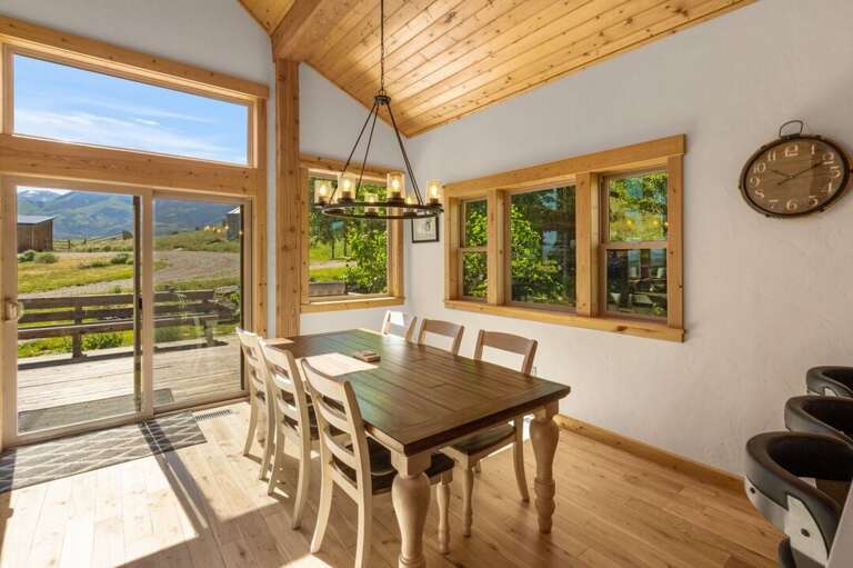 Take in the views from the dining room table | Main Level