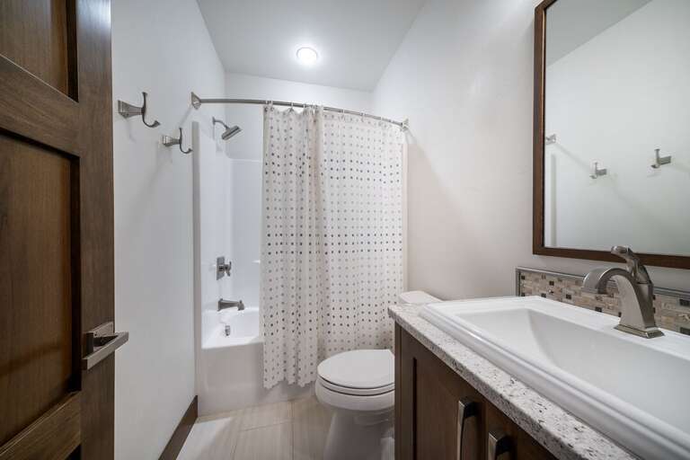 Bathroom 4 is located on the lower level!
