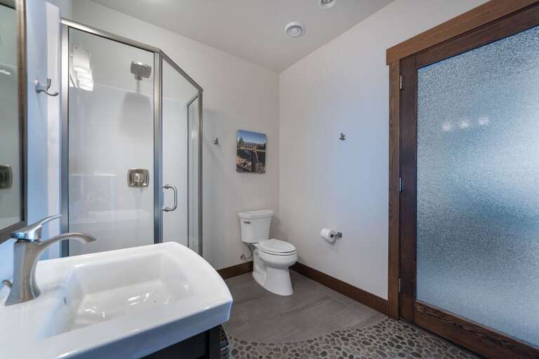 Bathroom 6 is designated as the lake bathroom with an exterior door to shower off from the lake before going back inside! This is on the lower level!