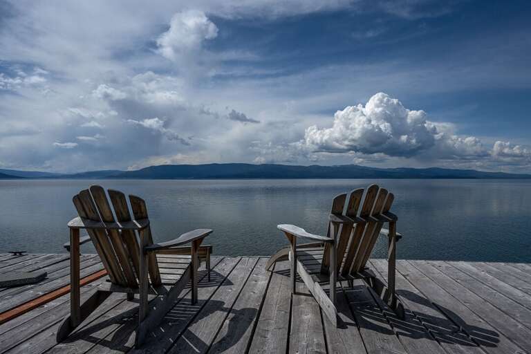 Views from the private dock!