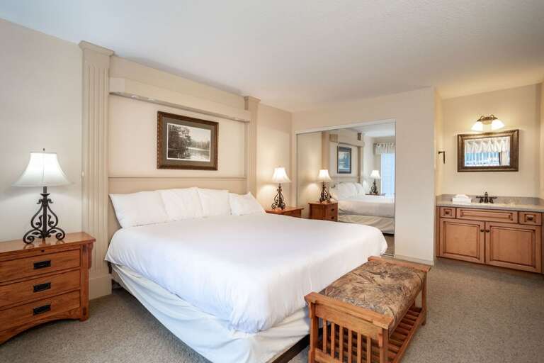 Get comfy in the king-sized bed | Main Level