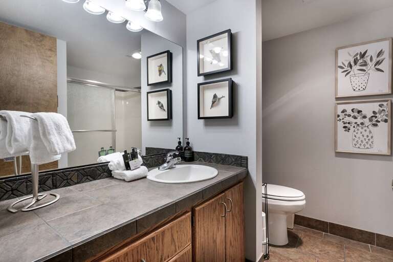 Ample counter space to get ready | Main Level