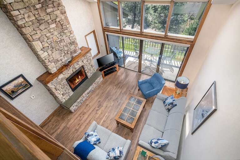 Aerial View of the Living Area | Main Level