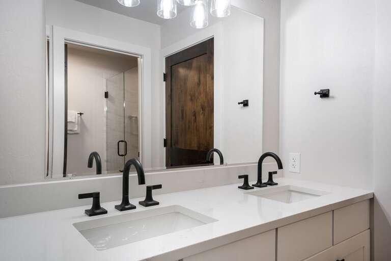 Enjoy the double vanity | Main Level