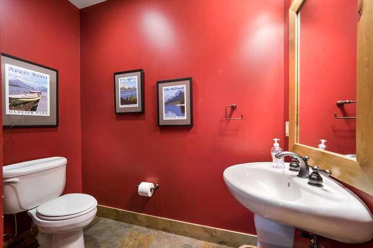 Convenient half-bathroom | Main Level