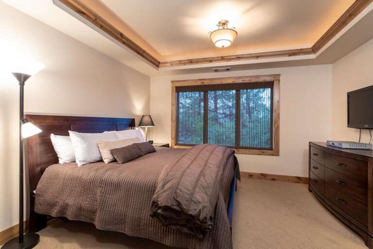 Get comfy in the king-sized bed | Main Level