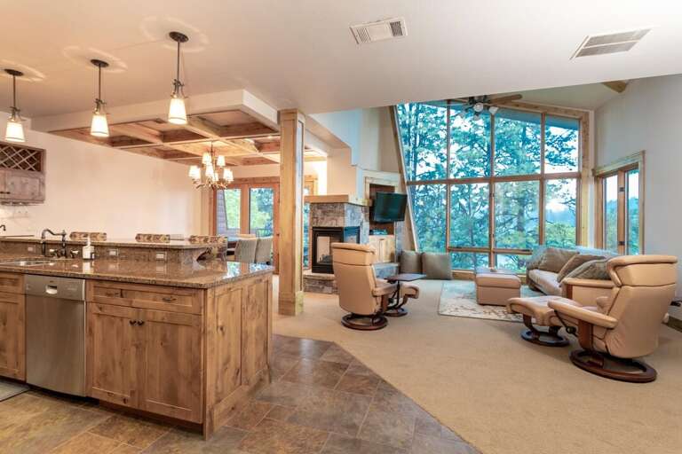 The open-concept space is great for entertaining | Main Level