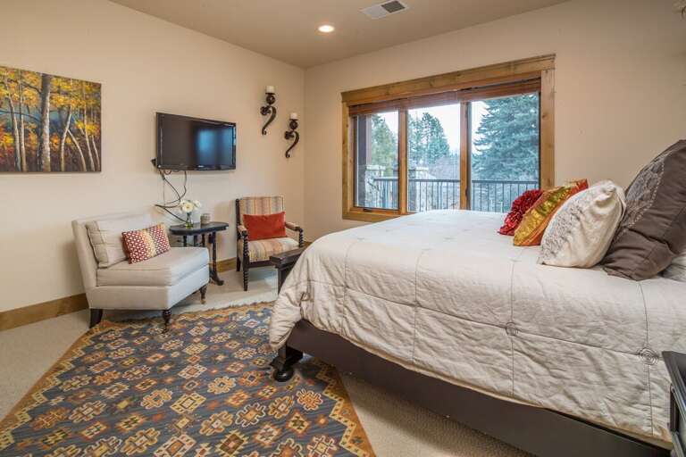 Watch a movie in bed | King Bed | Main Level Watch a movie in bed | King Bed | Main Level