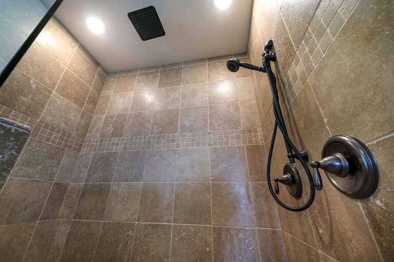 Standing Shower | Primary Bathroom Standing Shower | Primary Bathroom