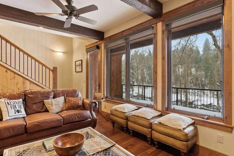 Large windows bring in all the natural beauty Large windows bring in all the natural beauty