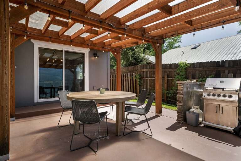 Enjoy lunch on the back patio | Exterior