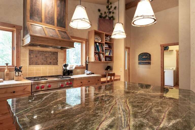 Use this large island to prep your sack lunch for your hike in Glacier