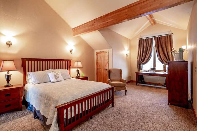 Get a good night's rest | Queen Bed | Upper Level